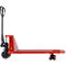 Schäfer Shop Pure Transpalette, commande manuelle de levage, capacité de charge jusqu'à 2000 kg, roulettes pivotantes &amp; fourche, L 1550 x l 540 x H 1230 mm, rouge