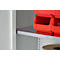 Schäfer Shop Pure Universalschrank, 5 OH, 4 Fachböden, abschließbar, B 1200 x T 400 x H 1935 mm, Stahl, lichtgrau RAL 7035/lichtgrau RAL 7035