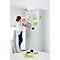 Schäfer Shop Pure Universalschrank, 5 OH, 4 Fachböden, abschließbar, B 800 x T 400 x H 1935 mm, Stahl, lichtgrau RAL 7035/lichtgrau RAL 7035