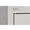 Schäfer Shop Pure Universalschrank, 5 OH, 4 Fachböden, abschließbar, B 800 x T 400 x H 1935 mm, Stahl, weißaluminium RAL 9006/weißaluminium RAL 9006