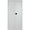 Schäfer Shop Pure Universalschrank, 5 OH, 4 Fachböden, abschließbar, B 950 x T 400 x H 1935 mm, Stahl, lichtgrau RAL 7035/lichtgrau RAL 7035