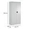 Schäfer Shop Pure Universalschrank, 5 OH, 4 Fachböden, abschließbar, B 950 x T 400 x H 1935 mm, Stahl, lichtgrau RAL 7035/lichtgrau RAL 7035
