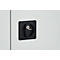 Schäfer Shop Pure universele kast, 5 OH, 4 legborden, afsluitbaar, B 1200 x D 400 x H 1935 mm, staal, lichtgrijs RAL 7035/lichtgrijs RAL 7035