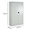 Schäfer Shop Pure universele kast, 5 OH, 4 legborden, afsluitbaar, B 1200 x D 400 x H 1935 mm, staal, lichtgrijs RAL 7035/lichtgrijs RAL 7035