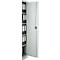 Schäfer Shop Pure universele kast, 5 OH, 4 legborden, afsluitbaar, staal, lichtgrijs RAL 7035 + 60 Schäfer Shop Select ordners
