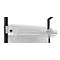 Schäfer Shop Pure Verstellboden AST31 Tischaufbau, bis 30 kg, B 1500 x T 400 x H 120 mm, Stahl, weißaluminium