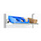 Schäfer Shop Pure Verstellboden für AST31 Tischaufbau, bis 30 kg, B 2000 x T 400 x H 120 mm, Stahl, lichtgrau