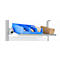 Schäfer Shop Pure Verstellboden für AST31 Tischaufbau, bis 30 kg, B 2000 x T 400 x H 120 mm, Stahl, weißaluminium