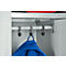 Schäfer Shop Pure Vestiaire, 2 compartiments, sur pieds, serrure à came batteuse, gris clair/bleu gentiane