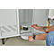 Schäfer Shop Pure Vestiaire, 2 compartiments, sur pieds, serrure à came batteuse, gris clair/gris clair