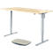 Schäfer Shop Select 2-tlg. Büromöbel-Set, Schreibtisch START UP, elektrisch höhenverstellbar, Ahorn/weißaluminium 