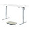 Schäfer Shop Select 2-tlg. Büromöbel-Set, Schreibtisch START UP, elektrisch höhenverstellbar, weiß/weißaluminium 