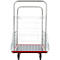 Schäfer Shop Select 213 Premium platformwagen met netframe, tot 370 kg, randbescherming, rubberen mat, zwart/rood