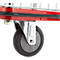Schäfer Shop Select 213 Premium platformwagen met netframe, tot 370 kg, randbescherming, rubberen mat, zwart/rood