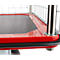 Schäfer Shop Select 213 Premium Plattformwagen mit Gitterrahmen, bis 370 kg, Kantenschutz, Gummimatte, schwarz/rot