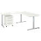 Schäfer Shop Select 3-delige kantoormeubelset Start Off bureau, rechthoekig, T-poot, B 1800 x D 800 x H 735 mm 