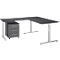 Schäfer Shop Select 3-tlg. Büromöbelset Schreibtisch Start Off, Rechteck, T-Fuß, B 1800 x T 800 x H 735 mm 