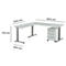 Schäfer Shop Select 3-tlg. Büromöbelset Schreibtisch Start Off, Rechteck, T-Fuß, B 1800 x T 800 x H 735 mm 