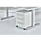 Schäfer Shop Select 3-tlg. Büromöbelset Schreibtisch Start Off, Rechteck, T-Fuß, B 1800 x T 800 x H 735 mm, Ahorn/graphit