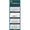 Schäfer Shop Select 4-Monatsplaner 2026, Wandkalender, faltbar, Datumsschieber, Kalendarium für D/GB/F/NL, Feiertage rot, B 330 x H 900 mm, Papier
