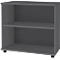 Schäfer Shop Select Aanbouwstelling, van hout, 2 etages, B 800 mm x D 421 x H 750 mm, grafiet