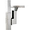 Schäfer Shop Select Adaptateur de liaison, pour bureaux réglables en hauteur électriquement en 1 ou 2 positions et manuellement en 1 position PLANOVA ERGOSTYLE, blanc alu