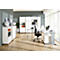 Schäfer Shop Select Aktenschrank Moxxo IQ, Holz, 2 Böden, 3 OH, B 801 x T 362 x H 1115 mm, abschließbar, lichtgrau