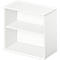 Schäfer Shop Select Ansatz-/Aufsatz-Regal LOGIN, 2 Ordnerhöhen, B 800 x T 420 x H 726 mm, weiß