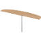 Schäfer Shop Select Ansatztisch, Ellipsenform, B 1800 x T 400 mm, Kirsche Romana/weißalu
