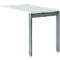 Schäfer Shop Select Ansatztisch LOGIN, 4-Fuß, B 1000 x T 600 x H 740 mm, lichtgrau/basaltgrau