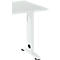 Schäfer Shop Select Ansatztisch LOGIN,, C-Fuß, Rechteck, B 1000 x T 600 x H 740 mm, lichtgrau/weiß