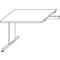 Schäfer Shop Select Ansatztisch LOGIN, für C-Fuß Schreibtisch, Rechteck, Breite 1000 mm