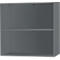 Schäfer Shop Select Anstell-/Aufsatzregal, 2 OH & 1 Fachboden, B 800 x T 420 x H 726 mm, graphit