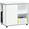 Schäfer Shop Select Anstellcontainer Moxxo IQ, PC-Towerfach, 1 Tür, 2 seitliche Fächer, B 551 x T 800 x H 720 mm, weiß