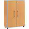 Schäfer Shop Select Archiefkast Moxxo IQ, hout, 2 legborden, 3 ordnerhoogten, B 801 x D 362 x H 1115 mm, afsluitbaar, beukenpatroon 