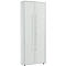 Schäfer Shop Select Armario archivador Moxxo IQ, madera, 5 estantes, 6 AA, An 801 x P 362 x Al 2166 mm, con cerradura, gris luminoso