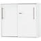 Schäfer Shop Select armario con puerta corredera Start Off, a la altura de la mesa, con cerradura, ancho 800 x fondo 420 x alto 726 mm, blanco/blanco 