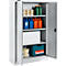 Schäfer Shop Select Armario de material MSI 16408 , ancho 800 x fondo 400 x alto 1535 mm, 3 estantes, acero, gris claro RAL 7035