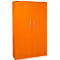 Schäfer Shop Select Armario de puertas batientes MS iCOLOUR, acero, 5 alturas de archivo, An 1200 mm, naranja RAL 2004
