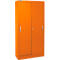 Schäfer Shop Select Armario de puertas correderas, 5 alturas de archivo, An 1200 mm, naranja RAL 2004