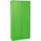 Schäfer Shop Select Armario de puertas correderas, 5 alturas de archivo, An 1200 mm, verde manzana RAL 6018