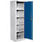 Schäfer Shop Select Armario para materiales MS 2506, con 4 estantes, ancho 600 x fondo 500 x alto 1935 mm, chapa fina, gris claro/azul benigno