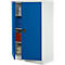 Schäfer Shop Select Armario para materiales MSI 16412i, An. 1200 x Pr. 400 x Al. 1535 mm, 3 estantes, acero, gris claro/azul marino
