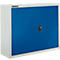 Schäfer Shop Select Armario superior MS 8408i, ancho 800 x fondo 400 x alto 800 mm, 1 balda, acero, gris claro RAL 7035/azul benigno RAL 5010