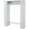 Schäfer Shop Select Armoire à casiers, avec étagère à chapeaux et tringle à vêtements, 2 x 6 compartiments, L 1735 x P 500 x H 1950 mm, gris clair/gris clair