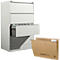Schäfer Shop Select Armoire à dossiers suspendus, 2 rangées, cadre fermé, L 780 x P 580 x H 1365 mm + 50 dossiers suspendus, gratuits