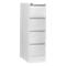 Schäfer Shop Select Armoire à dossiers suspendus H24ES , 1 rangée, 4 tiroirs, 425 x 600 x 1350 mm, gris clair