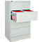 Schäfer Shop Select Armoire à dossiers suspendus MS iCONOMY, cadre ouvert, l. 780 x P 580 x H 1350 mm, gris clair RAL 7035