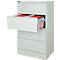 Schäfer Shop Select Armoire à dossiers suspendus MS iCONOMY, cadre ouvert, l. 780 x P 580 x H 1350 mm, gris clair RAL 7035