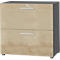 Schäfer Shop Select Armoire à dossiers suspendus SET UP, 2 tiroirs à dossiers suspendus, verrouillable, l. 800 x P 420 x H 744 mm, 